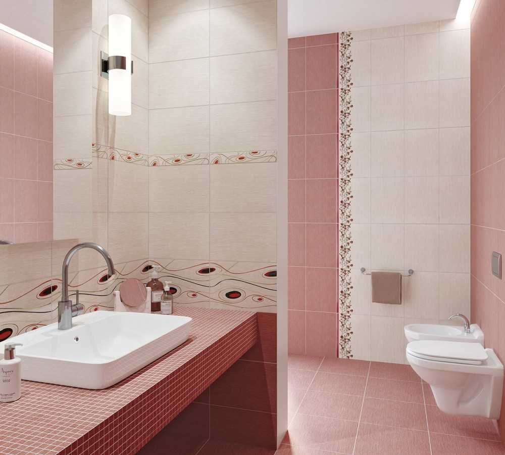 Плитка настенная Керамин Сакура 3 Светло-розовая 40*27,5см