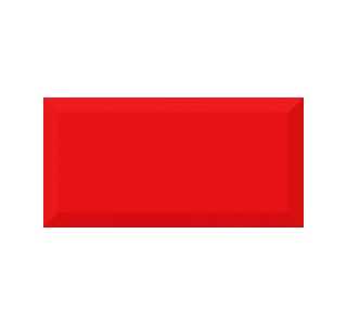 Плитка Monocolor Rojo Biselado Brillo 100x200