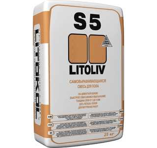 Самовыравнивающаяся смесь для пола LITOLIV S5, 25 кг