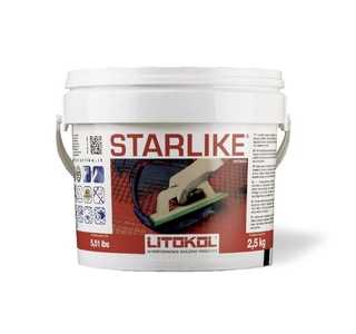 Затирка д/швов Starlike С270 White 2,5 кг Литохром