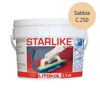 Затирка д/швов Starlike С250 Sabbia 2,5 кг Литохром