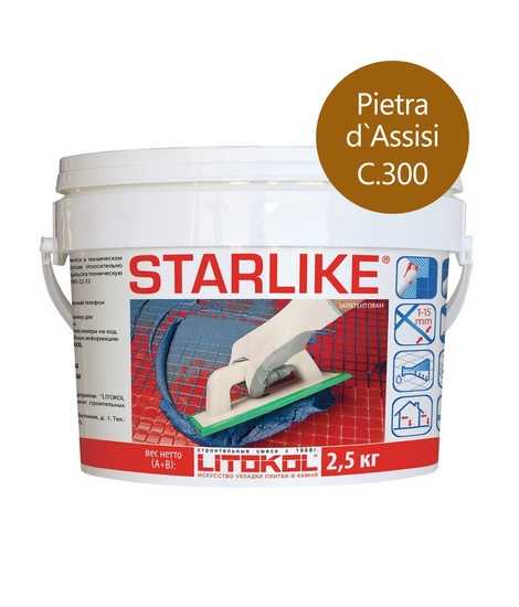 Затирка д/швов Starlike С300 p.assisi 2,5 кг Литохром