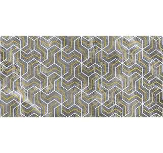 Декор Crystal Fractal серый 300х600