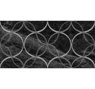 Декор Crystal Resonanse чёрный 300х600