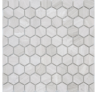 Travertino silver MAT hex 180х300