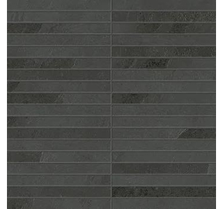 Мозаика (610110001035) Coliseumgres Ardesia Ардезия Блэк Мозаика Стрип 300х300 натуральный
