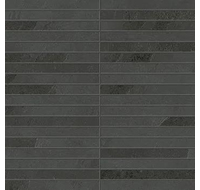Мозаика (610110001035) Coliseumgres Ardesia Ардезия Блэк Мозаика Стрип 300х300 натуральный