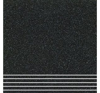 Шахтинская плитка Ступени Техногрес черные 300х300 8мм