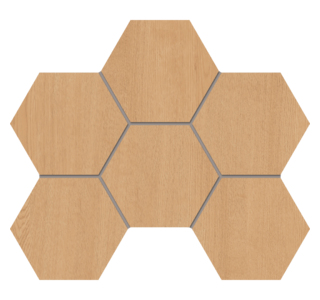 Мозаика CW04 Hexagon 25x28,5 непол.